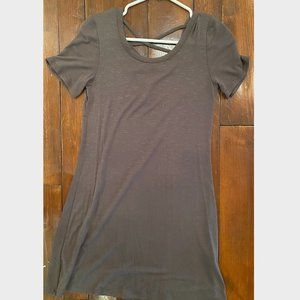 Olive Green Shift T-Shirt Dress